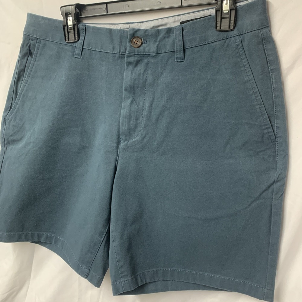 BONOBOS Shorts Mens 32 Blue Standard 7" Inseam Chino Performance Preppy